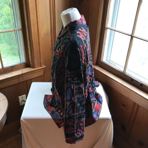 CHICO’S DESIGN shirt-style jacket, multicolored, size XL(3). - Picture 4 of 4